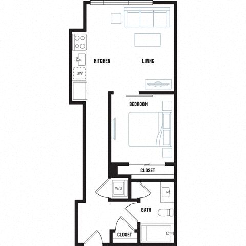 Floor plan layout diagram for A1